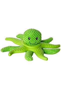 Octopus & Starfish hračka pes plyš TPR zelená 27cm Kiwi