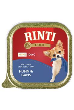 Levně Rinti Dog Gold Mini Vanička Kuře Husa 100g