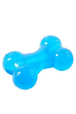 Hračka pes Buster Strong Ball s provazem světle modrá S