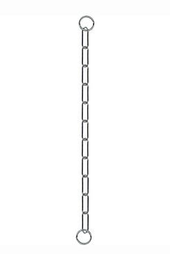 Levně Obojek kovový stahovák dlouhá oka 1-řadý 55cm