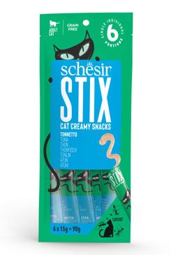 Levně Schesir Cat pochoutka stix liquid snack tuňák 6x15g