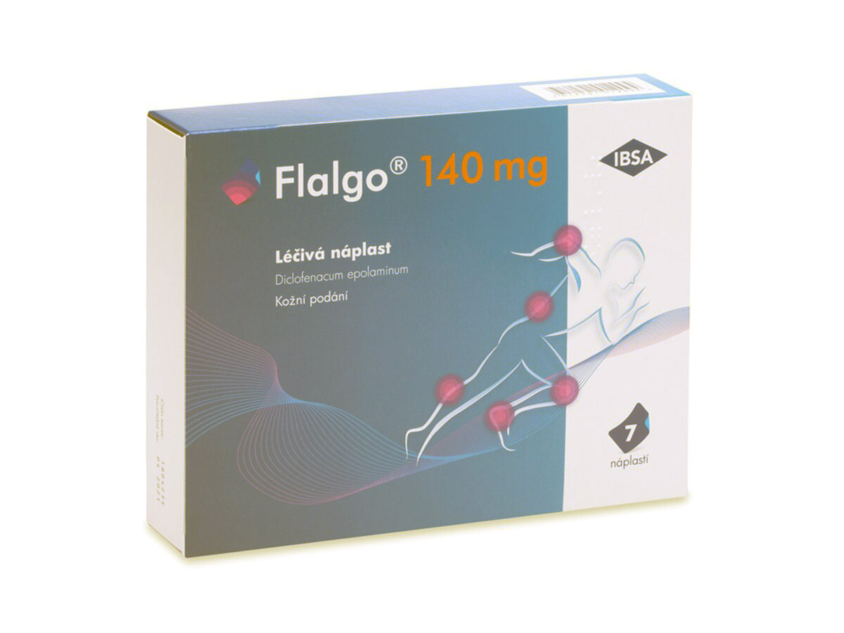 Levně Flalgo 140mg léčivá náplast 7ks